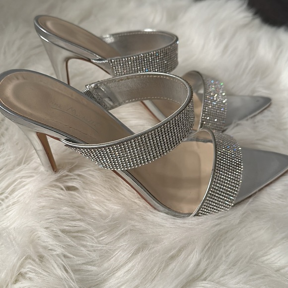 Silver Studded Heels - Picture 3 of 4